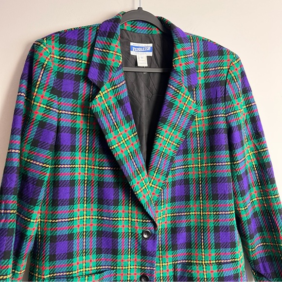 Pendleton Jackets & Blazers - Pendleton Y2K Multicolor Plaid Blazer